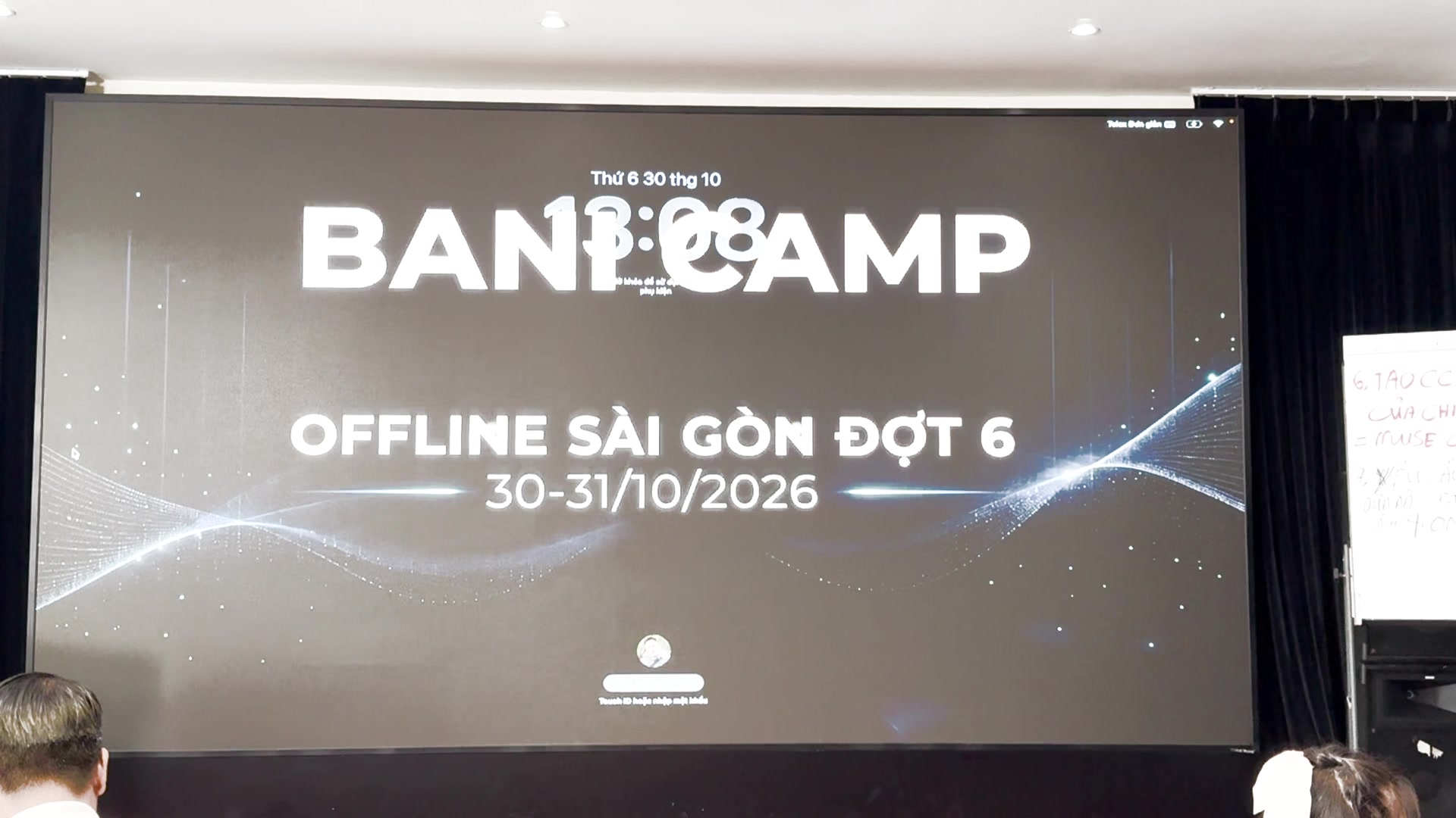 Màn chiếu sân khấu: Bani Camp – Offline Sài Gòn đợt 6, 30–31/10/2026